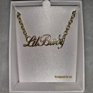 King Ice Women’s Lil Baby Gold Necklace